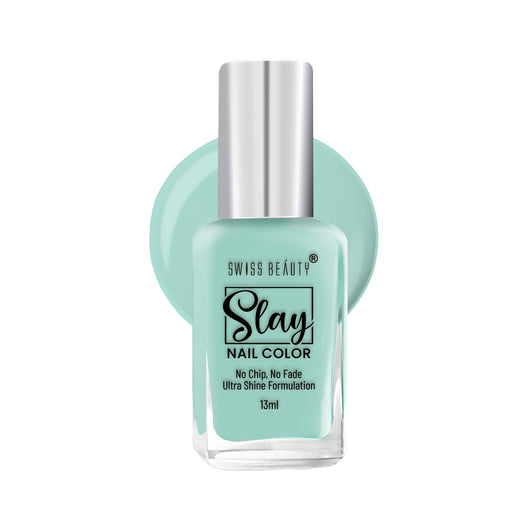Swiss Beauty Slay Nail Colour 43 Tropical Green|25 ml|MRP 129
