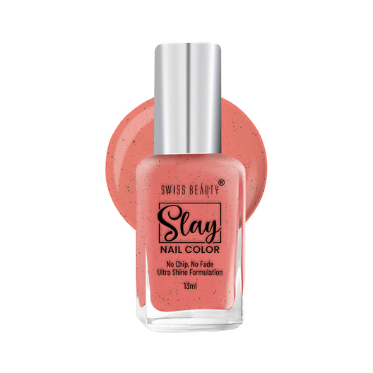 Swiss Beauty Slay Nail Colour 59 Orange Crush|13 ml|MRP 129