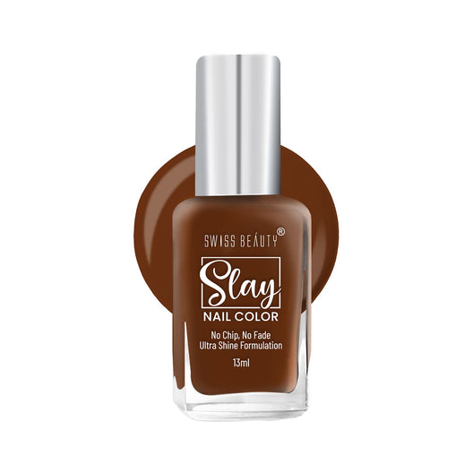 Swiss Beauty Slay Nail Colour � Coffee Break|13 ml|MRP 129