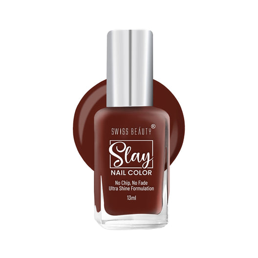 Swiss Beauty Slay Nail Colour � Mocha Ciao|13 ml|MRP 129