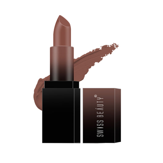 Swiss Beauty HD Matte Lipstick 09 Cute-Nude|3.5 gms|MRP 399