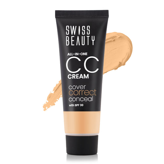 Swiss Beauty All-In-One Lightweight Cc Cream 04 - Light Beige|25 gms|MRP 349