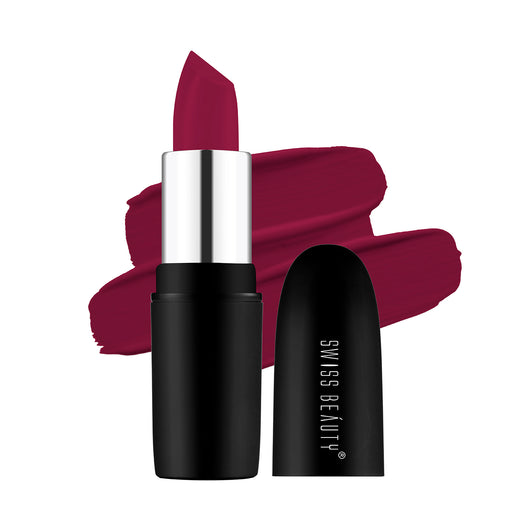 Swiss Beauty Pure Matte Lipstick 207 Raspberry|3.8 gms|MRP 229