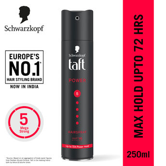 Schwarzkopf Taft Power Hair Spray With Caffeine Strengthening Hair Hold 5|250 mlMRP 699