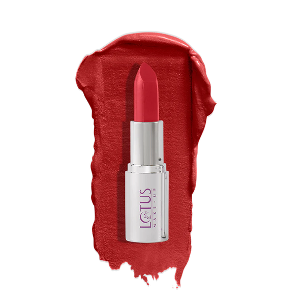 Lotus Make-Up Ecostay Butter Matte Lip Color - Tangy Red|4.2 gms|MRP 625