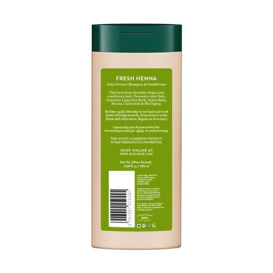 Biotique Advanced Ayurveda Fresh Henna Colour Protect Shampoo & Conditioner 180ml