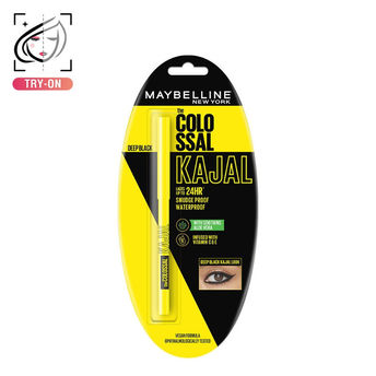Maybelline New York Colossal Kajal 24Hr � Deep Black|0.35 gms|MRP 180