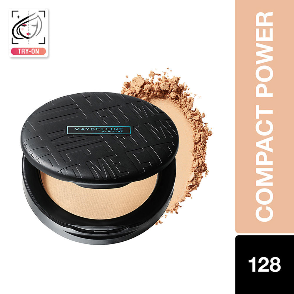 Maybelline Fit Me Matte + Poreless Compact Powder � 128 Warm Nude|8 gms|MRP 249