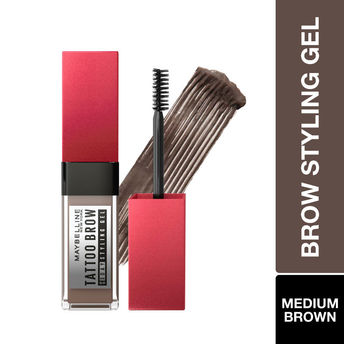 Maybelline Tattoo Brow 3-Day Styling Brow Gel � Medium Brown|6 ml|MRP 699