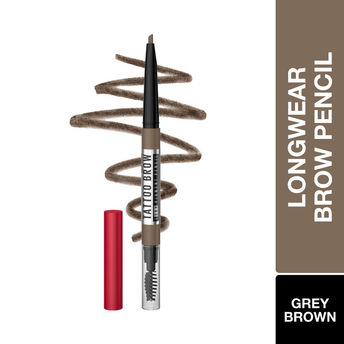 Maybelline Tattoo Brow 36H Brow Pencil � Grey Brown|0.25 gms|MRP 549