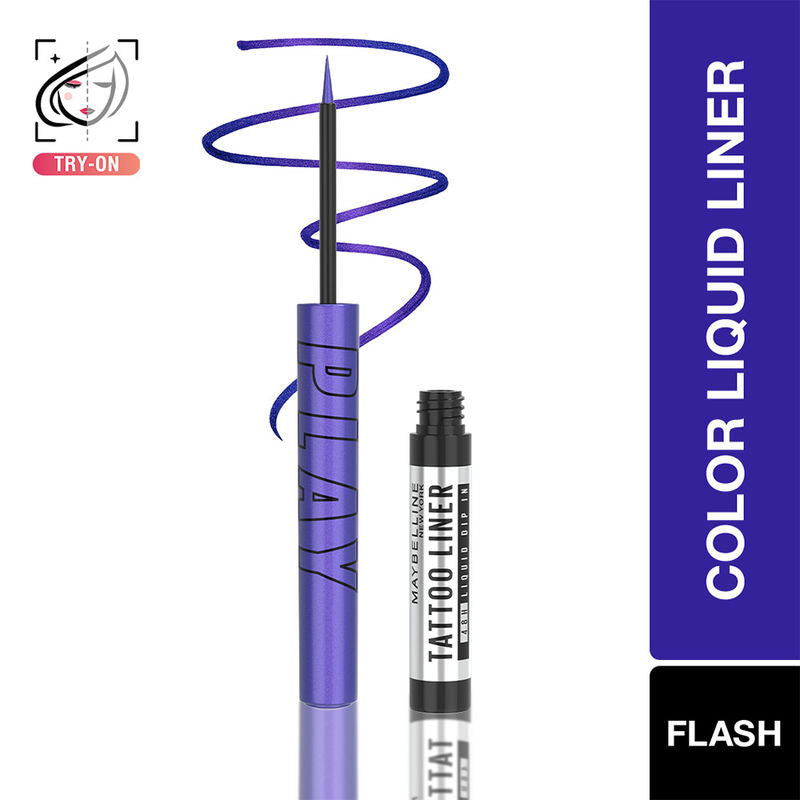 Maybelline Tattoo Play Colored Liquid Eyeliner � Flash|2.1 ml|MRP 549