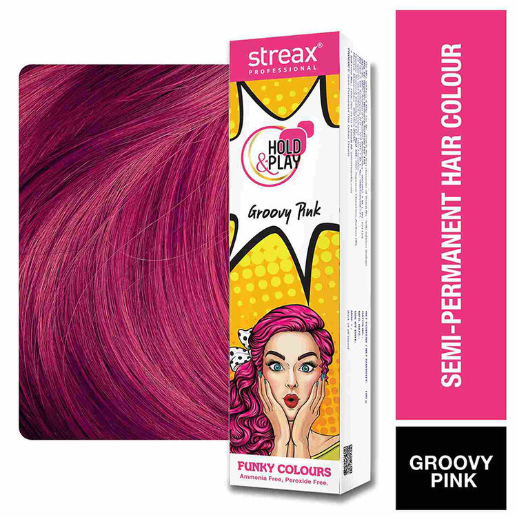 Streax Professional�Hold & Play Funky Colours - Groovy Pink |100 gms|MRP 475