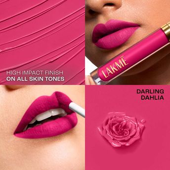 Lakm? Rouge Bloom Matte Liquid Lipstick � Daring Dahlia 201|3.5 ml|MRP 1199