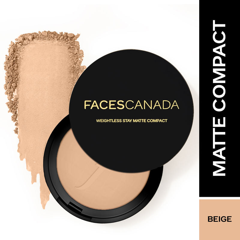 Faces Canada Weightless Stay Matte Compact With SPF 20 � Beige 03|9 gms|MRP 225
