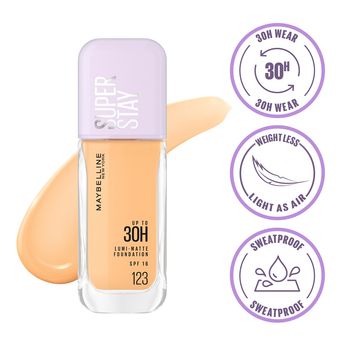 Maybelline Super Stay Lumi Matte Foundation � 123|35 ml|MRP 825