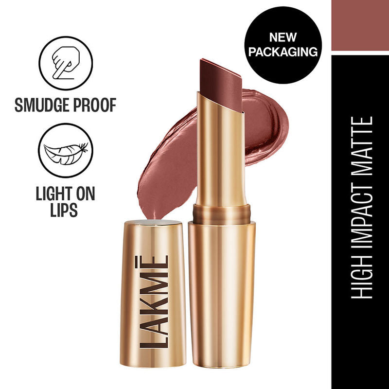 Lakm? 9 To 5 Powerplay Priming Matte Lipstick - Coffee Command|3.6 gms|MRP 650