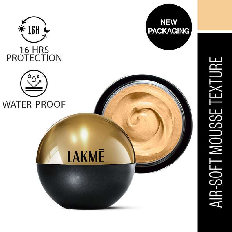 Lakm? Xtraordin?Airy Mattereal Mousse Foundation � Golden Light 04|25 gms|MRP 999