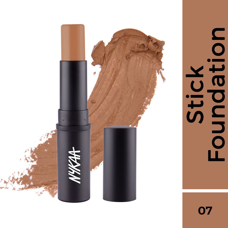 Nykaa SKINgenius Foundation Stick Conceal Contour & Corrector - Toffee Chisel 07|9 gms|MRP 625