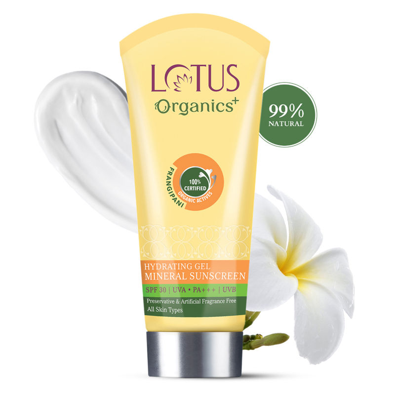 Lotus Organics Hydrating Gel Mineral Sunscreen SPF 30|100 gms|MRP 625