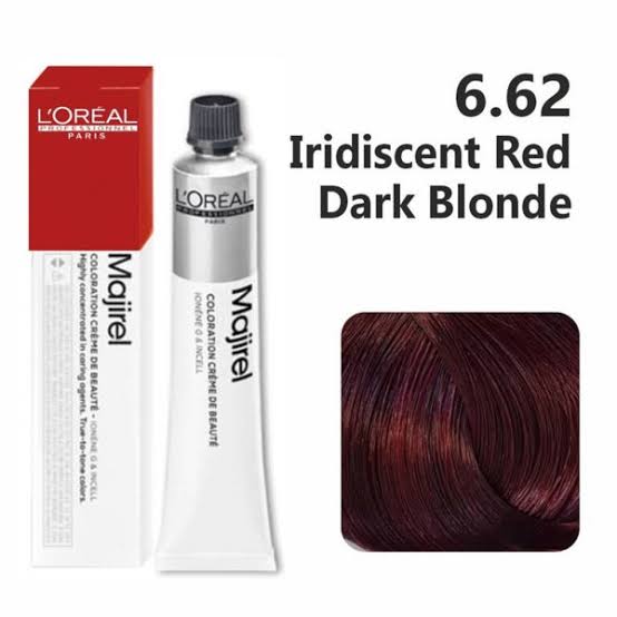 L'Oreal Professionnel Paris Majirel Hair Color 6.62(Iridiscent Red Dark Blonde)|49.5 gms|MRP 420