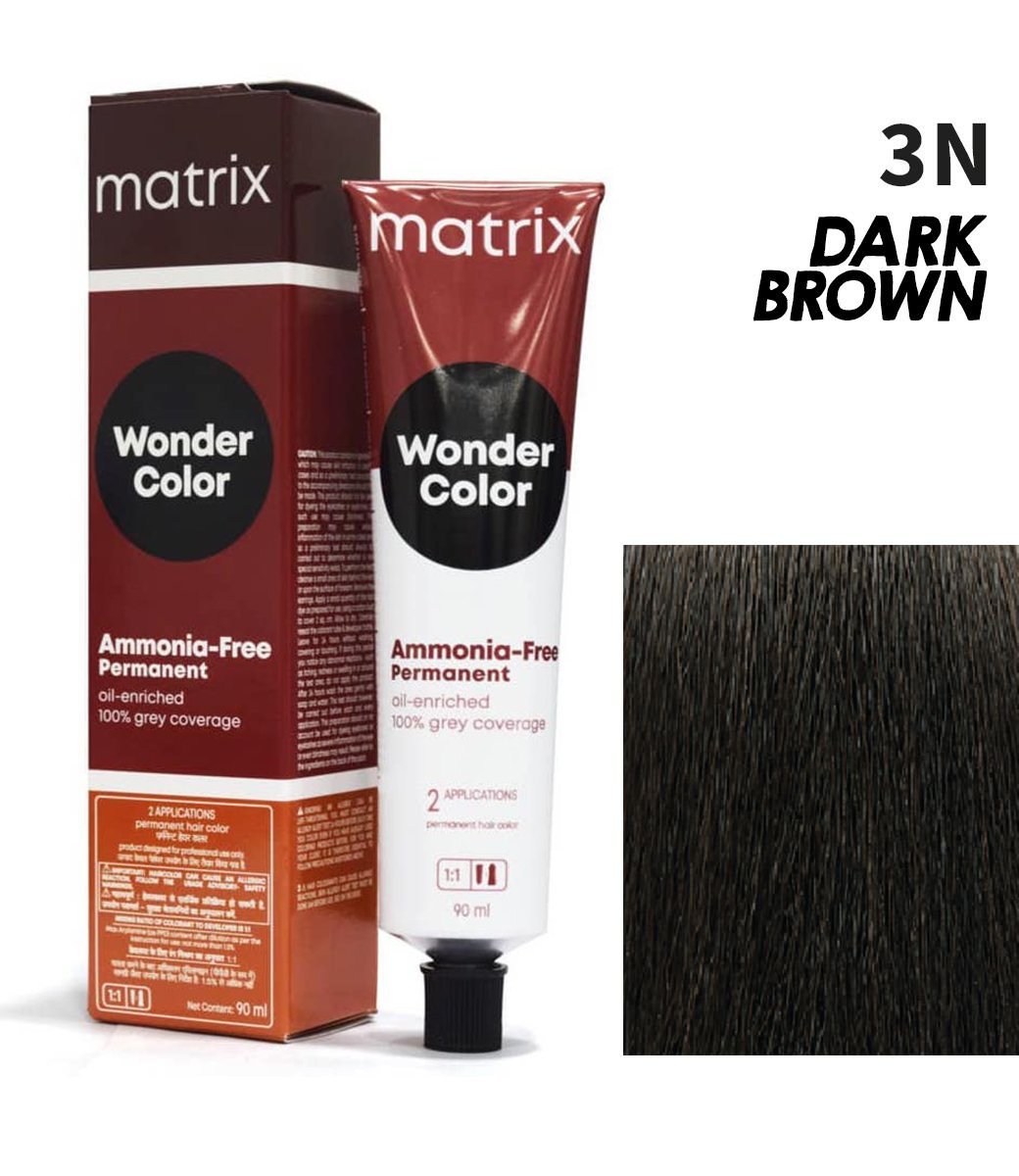 Matrix Wonder Color Ammonia Free 3N (Dark Brown)|90 ml|MRP 415