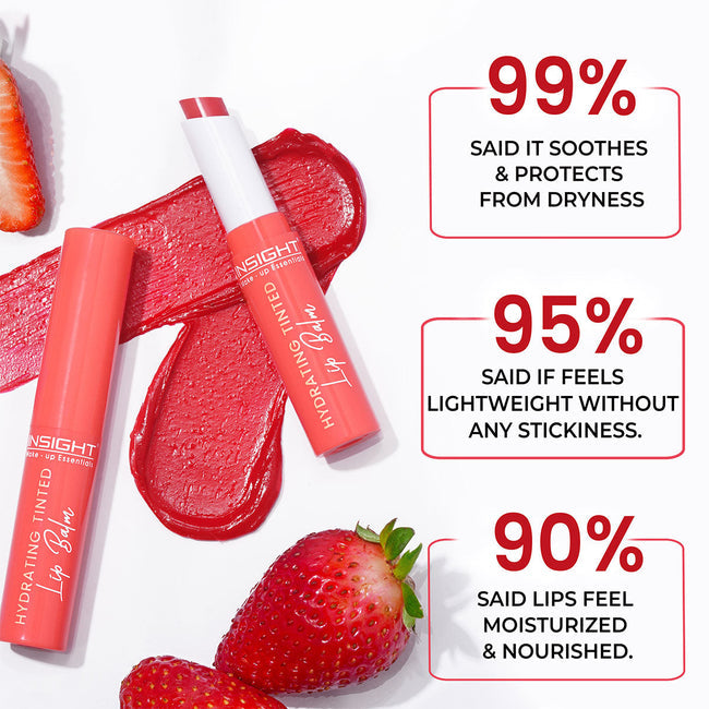 Insight Hydrating Tinted Lip Balm Strawberry Seed Oil|2.5 gms|MRP 175