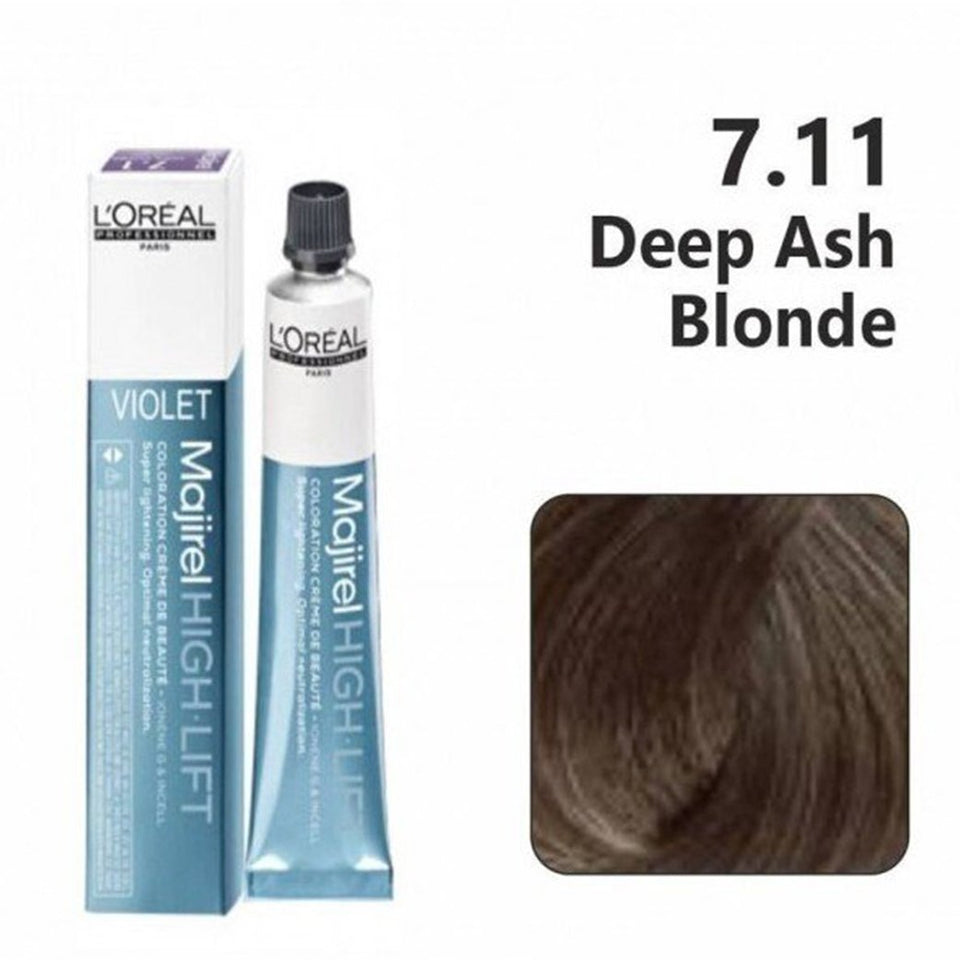 L'Oreal Professionnel Paris Majirel Hair Color 7.11(Deep Ash Blonde)|49.5 gms|MRP 440