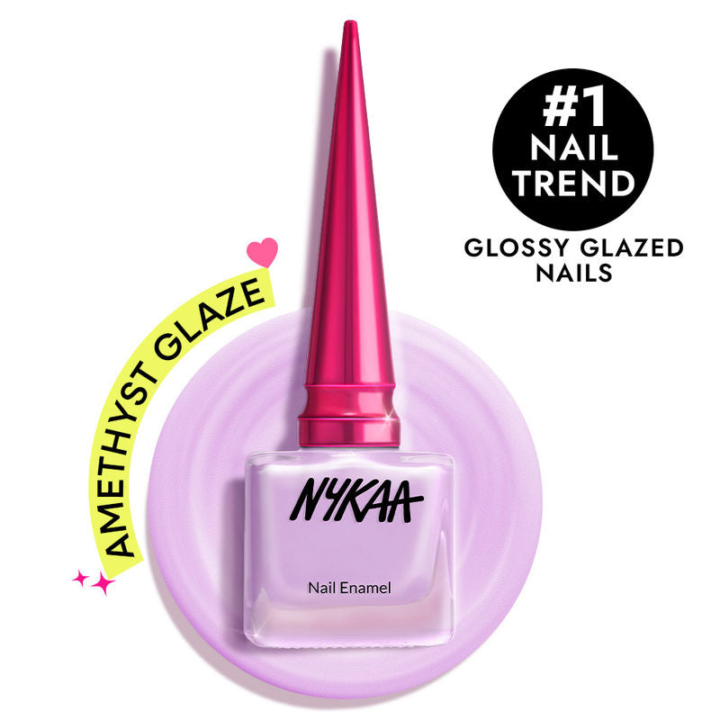 Nykaa Glazed Nail Enamel - Amethyst Glaze 491|9 ml|MRP 249