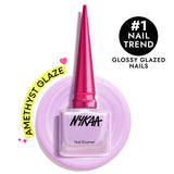 Nykaa Glazed Nail Enamel - Amethyst Glaze 491|9 ml|MRP 249