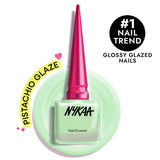 Nykaa Glazed Nail Enamel - Pistachio Glaze 493|9 ml|MRP 249