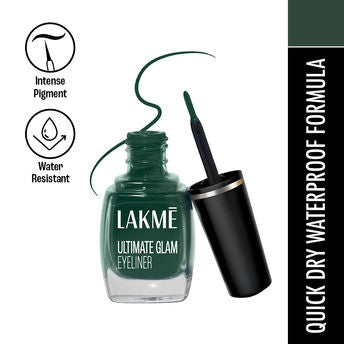 Lakm? Ultimate Glam Eye Liner -  Green|9 ml|MRP 190