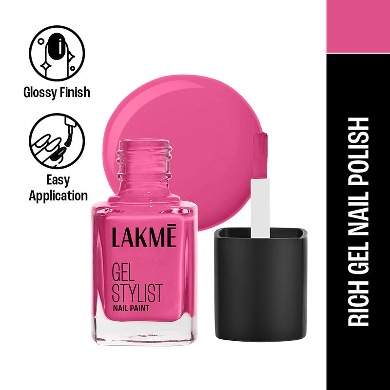 Lakmï¿½ Absolute Gel Stylist Nail Color ï¿½ Pink Date|12 ml|MRP 350