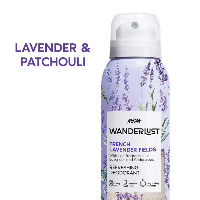 Nykaa Wanderlust French Lavender Deodorant Spray for Women|150 ml|MRP 279