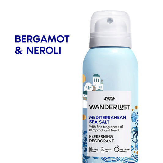 Nykaa Wanderlust Mediterranean Sea Salt Deodorant Spray for Women|150 ml|MRP 279