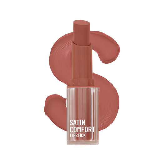 Swiss Beauty Satin Comfort Lipstick 01 - Barely Nude|3 gms|MRP 249
