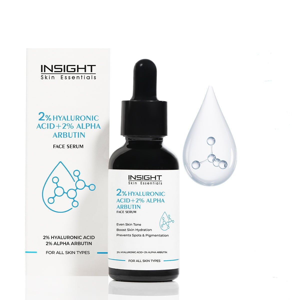 Insight 2% Hyaluronic Acid+2% Alpha Arbutin Face Serum|30 ml|MRP 349