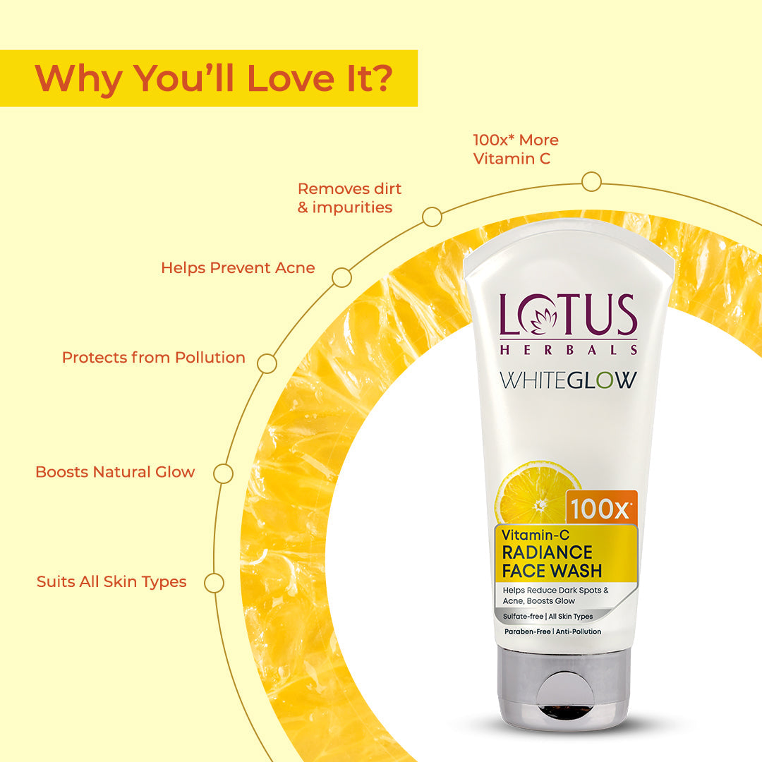 Lotus Herbals WhiteGlow Vitamin-C Radiance Facewash, face wash, vitamin C gel
