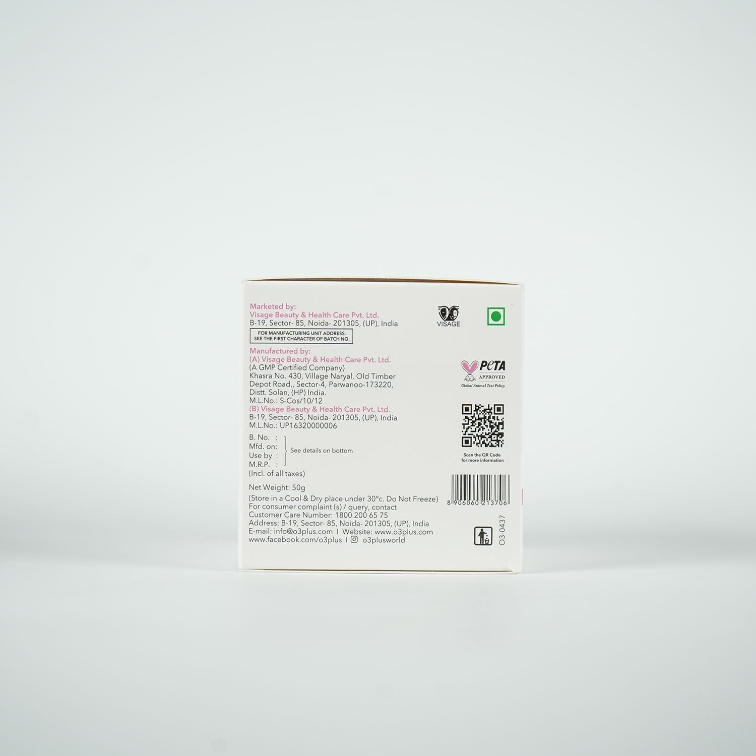 O3+ D-Tan Pack 50g for brighter-looking skin