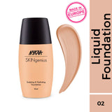 Nykaa SKINgenius Sculpting & Hydrating Dewy Foundation For Dry Skin - Almond Beige - 02|30 ml|MRP 649