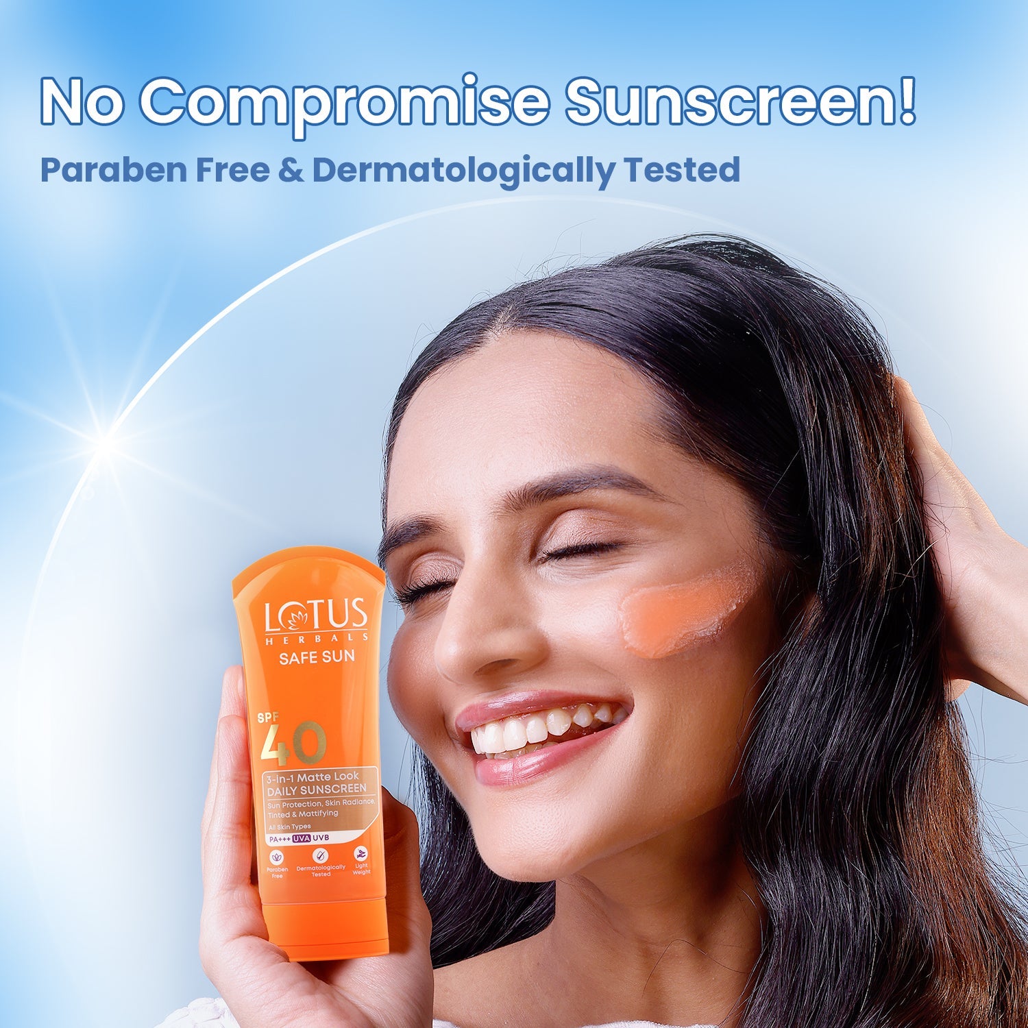 Lotus Herbals Safe Sun 3 In 1 Matte-Look Daily Sunscreen, sunscreen, matte finish, SPF 40