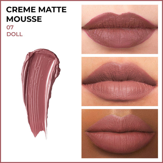 Insight Cr�me Matte Mousse Lipstick � 07 Doll|6.5 gms|MRP 170