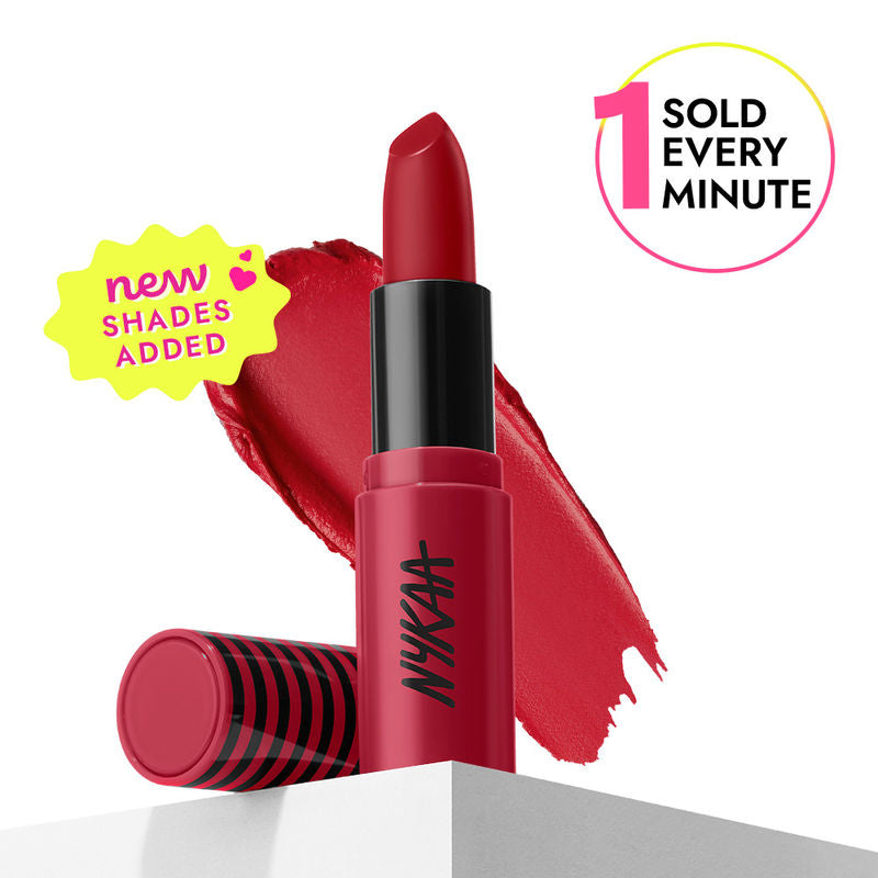 Nykaa So Creme! Creamy Matte Lipstick - Red Moment|4.2 gms|MRP 329