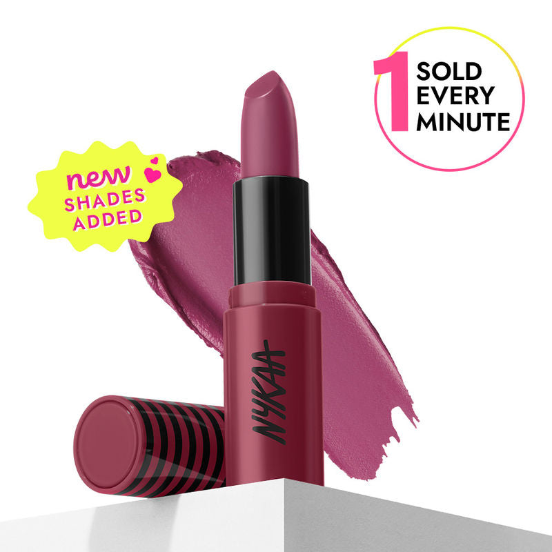 Nykaa So Creme! Creamy Matte Lipstick - Plum Luck|4.2 gms|MRP 329