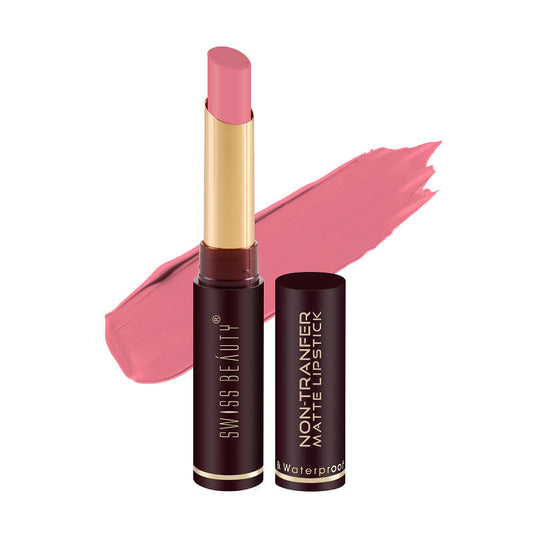 Swiss Beauty Non-Transfer Matte Lipstick 29 Lilac Blush|2 gms|MRP 329