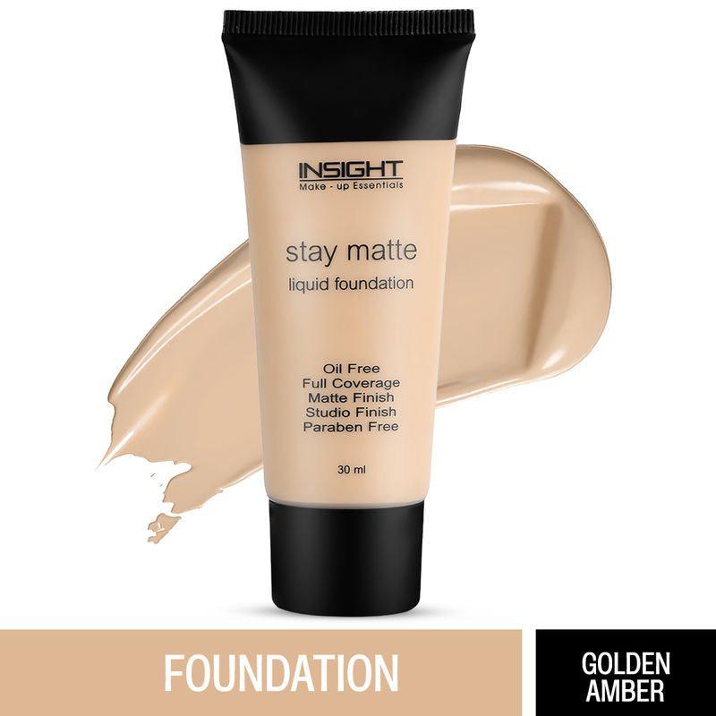 Insight Stay Matte Liquid Foundation  01 Golden Amber|30 ml|MRP 265