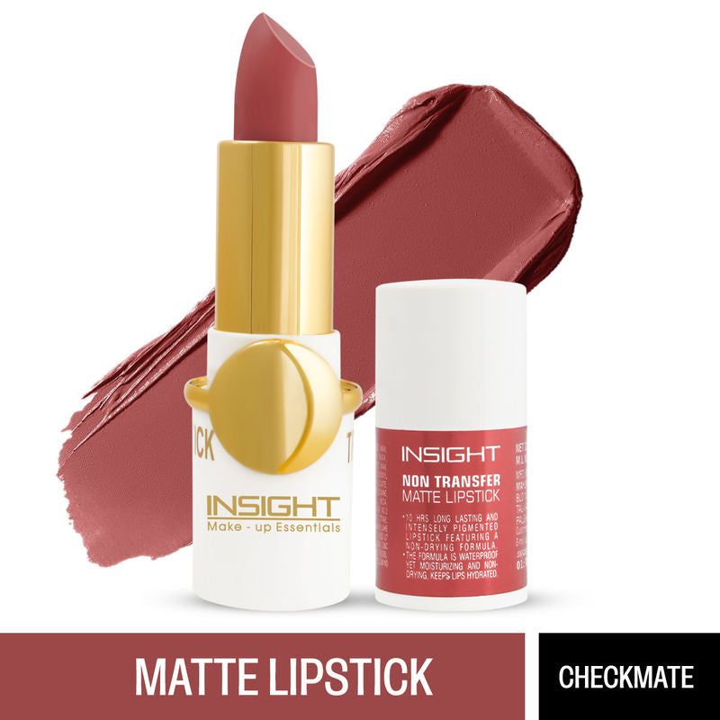 Insight Non Transfer Matte Lipstick 06 Checkmate|4.2 gms|MRP 325