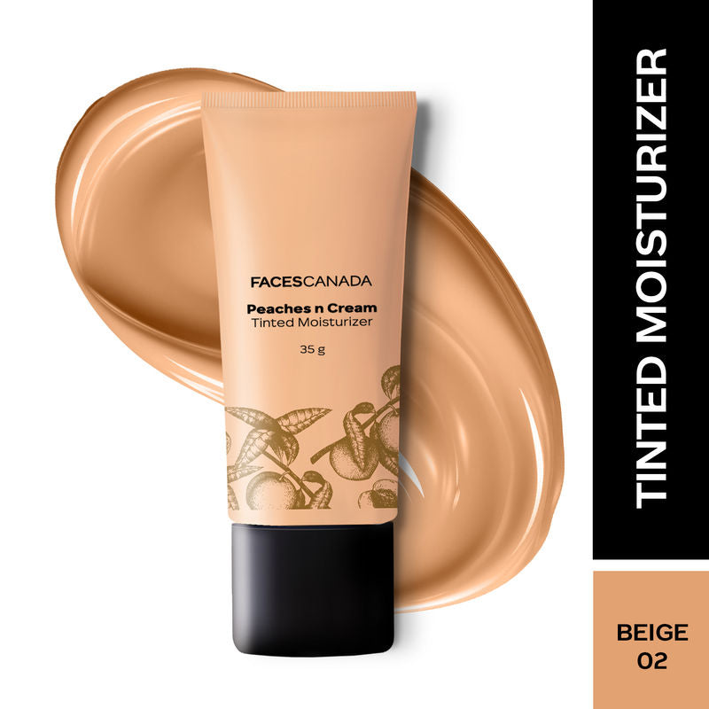 Faces Canada Peaches N Cream Tinted Moisturizer Beige 02|35 ml|MRP 599