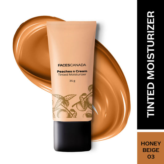 Faces Canada Peaches N Cream Tinted Moisturizer - Honey Beige 03|35 ml|MRP 599