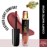 Faces Canada Comfy Matte Wow Liquid Lipstick - Choco Couture 01|3.8 ml|MRP 299
