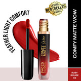 Faces Canada Comfy Matte Wow Liquid Lipstick - Ruby Rouge 03|3.8 ml|MRP 299